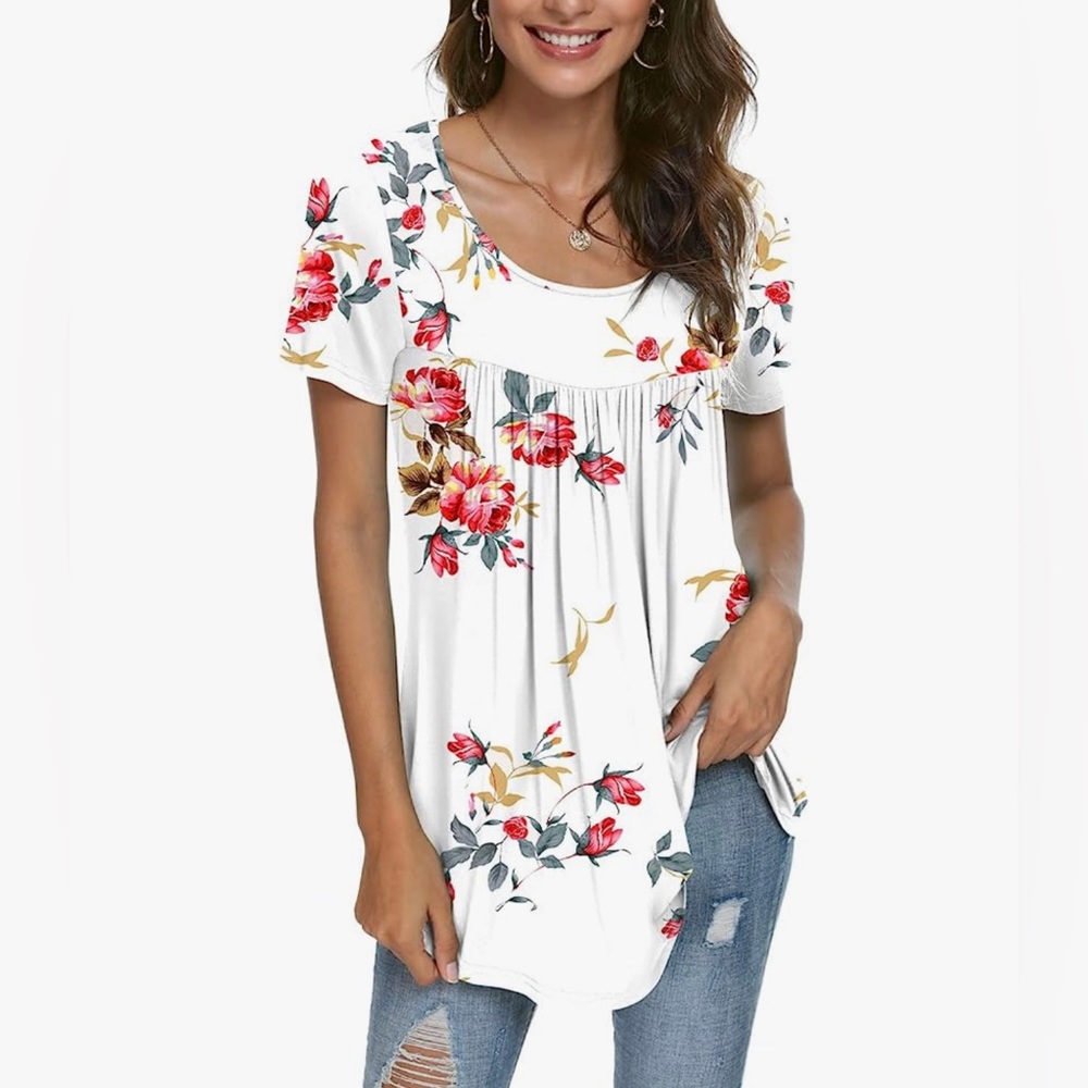 Cathy Floral Casual Tunic